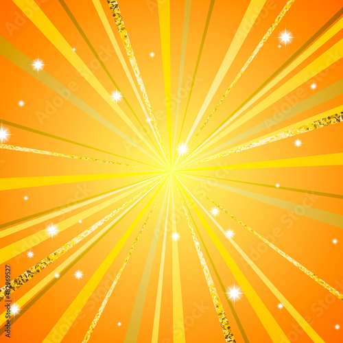 Illustration of a glittering concentrated line (radiating line) (background, vector) (background, vector)