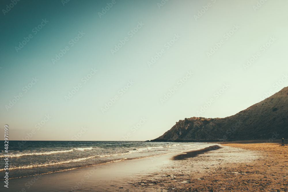 beach at sunset