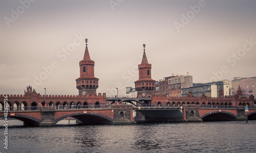 bridge with towers in Berlin 