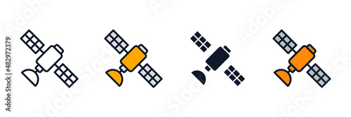 satellite icon symbol template for graphic and web design collection logo vector illustration