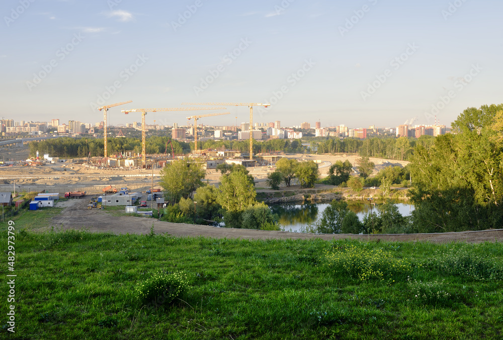 Panorama of Novosibirsk from Gorsky district