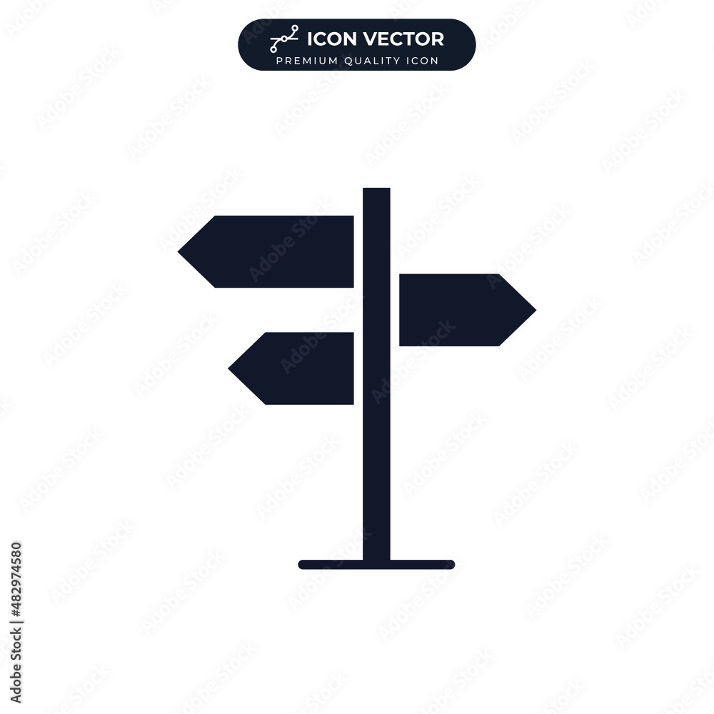 Direction sign icon symbol template for graphic and web design collection logo vector illustration Direction sign icon symbol template for graphic and web design collection logo vector illustration