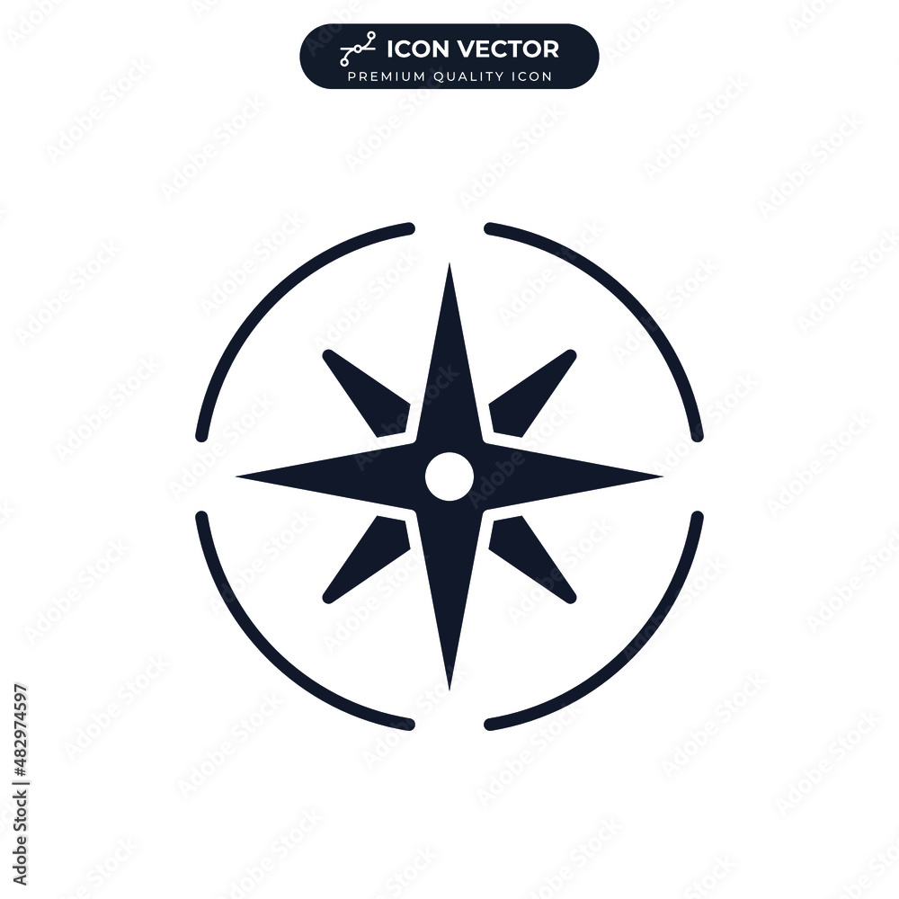 Wind rose icon symbol template for graphic and web design collection logo vector illustration Wind rose icon symbol template for graphic and web design collection logo vector illustration