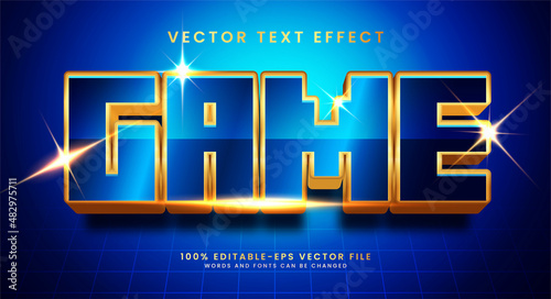 Game asset 3D text effect, editable text style and suitable for game assets.