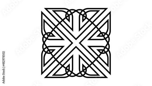 Celtic Art Knotwork Stencil