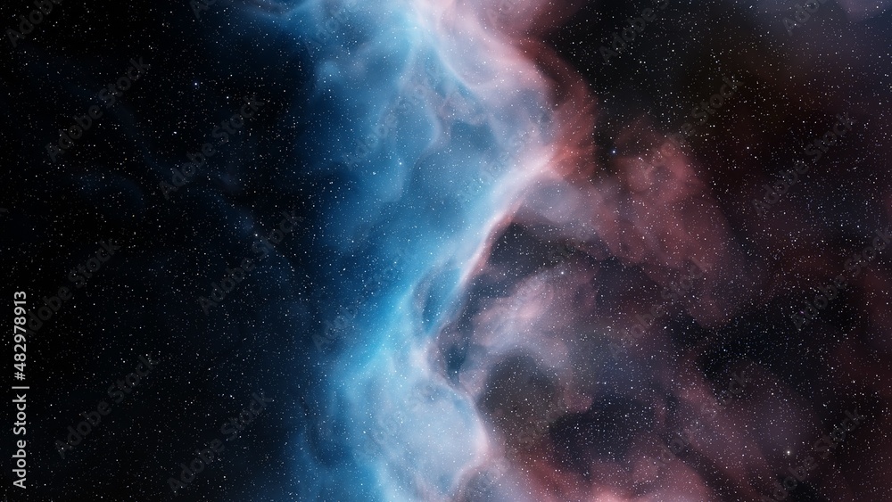 nebula gas cloud in deep outer space	
