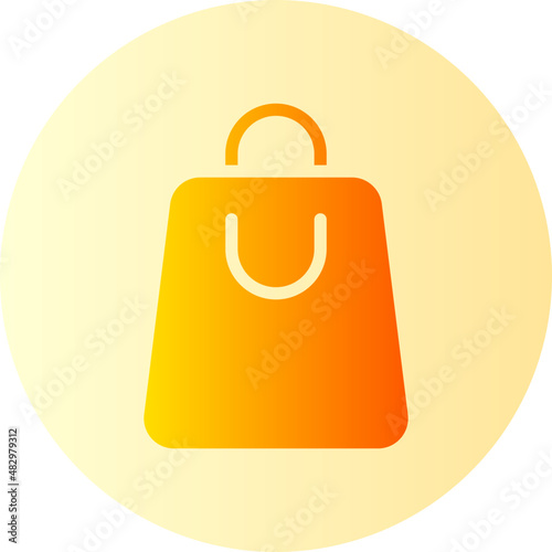 shopping bag gradient icon