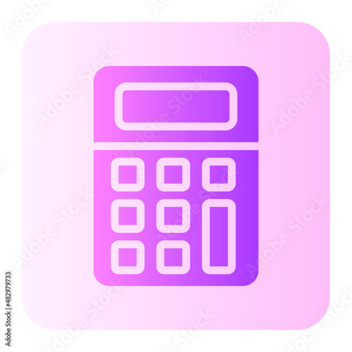 calculator gradient icon