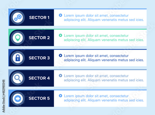5 elements infographic