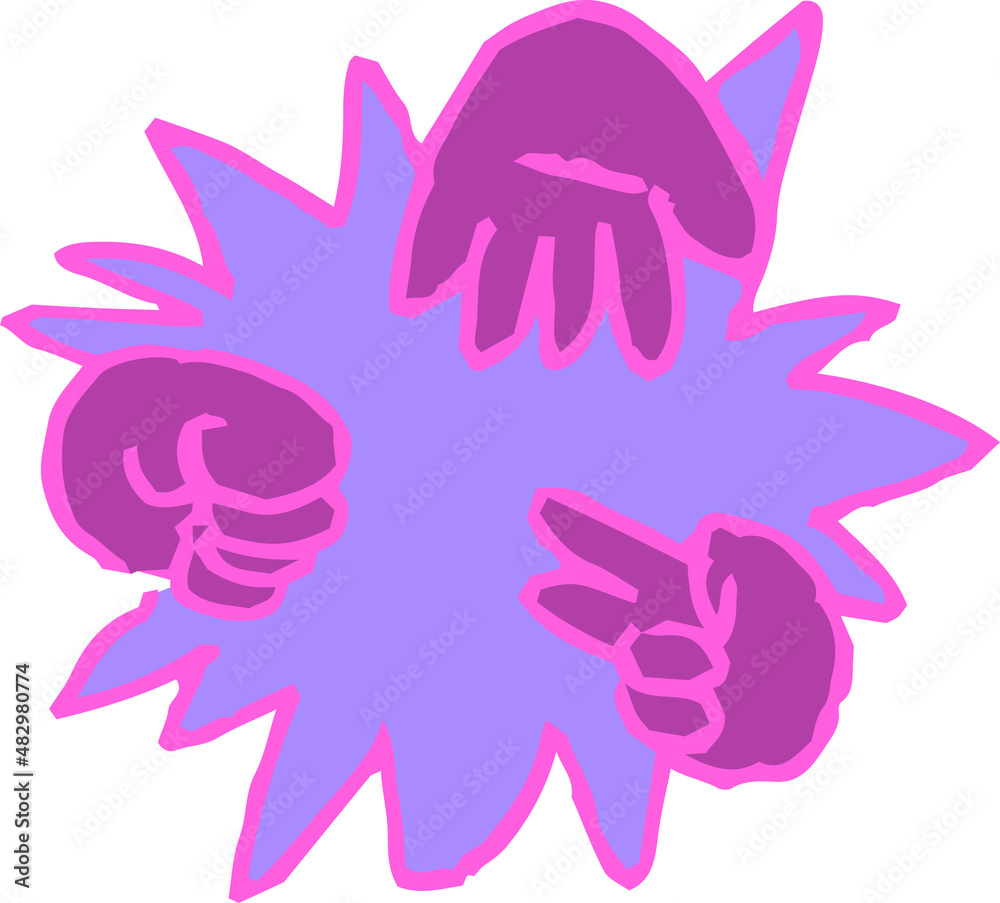 子供が描いたじゃんけんの絵 落書き 下手 子供が描いたじゃんけんの絵 落書き 下手