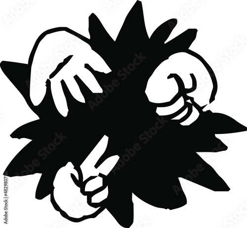 子供が描いたじゃんけんの絵 落書き 下手