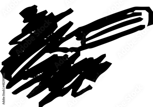 子供が描いた鉛筆の絵 落書き