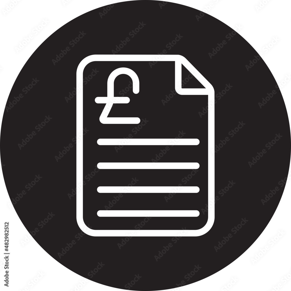 invoice glyph icon invoice glyph icon