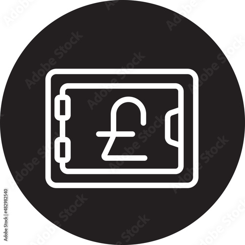 safebox glyph icon