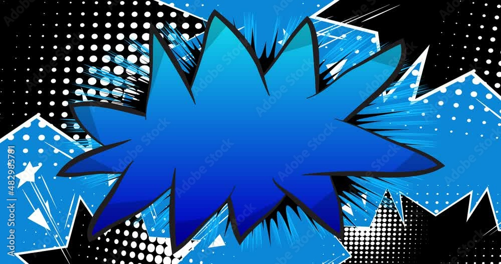 Comic Book Background. Motion poster. 4k animated Comics moving ...