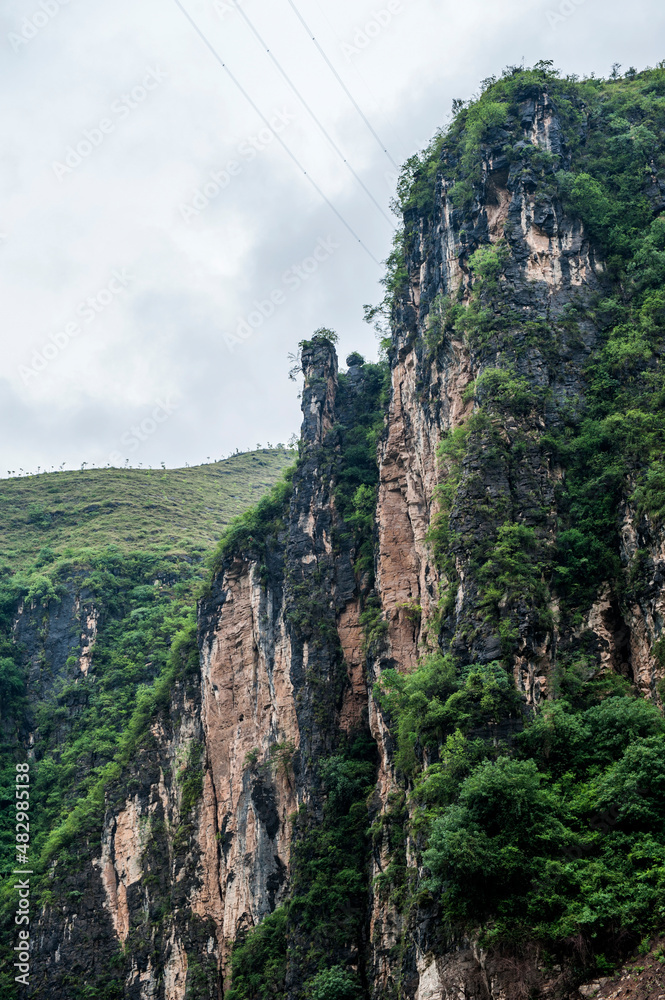 Landscape of the Three Gorges of the Yangtze River in China