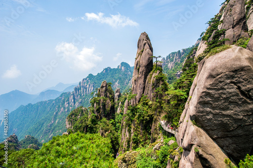Sanqing Mountain Scenery in Shangrao, Jiangxi Province, China photo