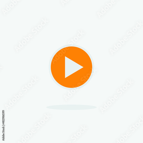 Play button vector icon