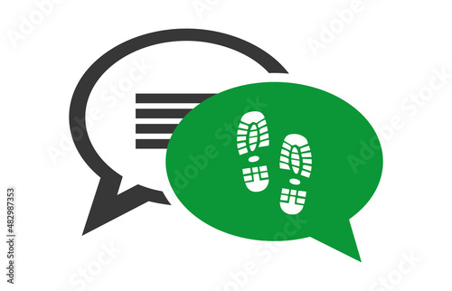 Logo sentiers de randonnée.