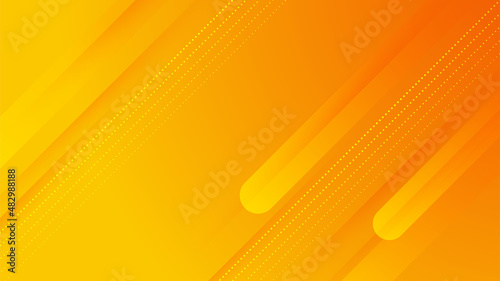 Modern orange dynamic stripes colorful abstract geometric design background for business, card, presentation, brochure, banner, and wallpaper