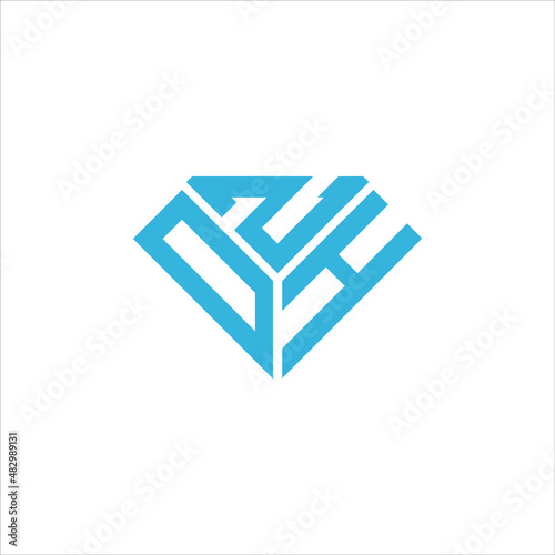 DZH letter logo creative design. DZH unique design, OZH letter logo creative design. OZH unique design