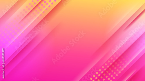 gradient memphis pink yellow colorful abstract geometric design background
