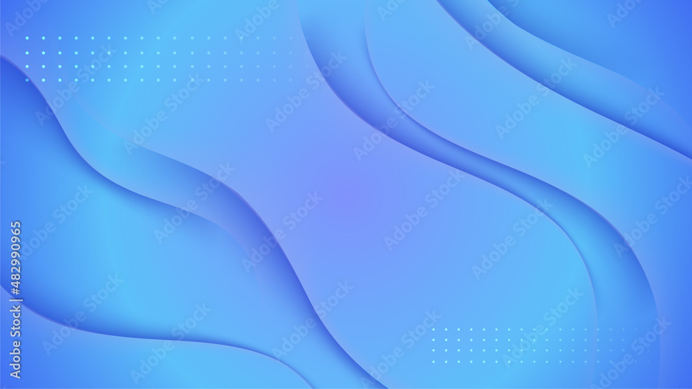 Fototapeta premium gradient shape blue colorful abstract geometri design background