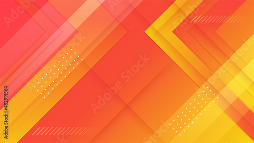 vivid gradient red yellow colorful abstract geometri design background