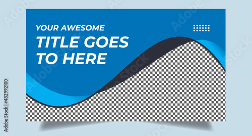 Editable youtube thumbnail template | Youtube thumbnail | video thumbnail | Youtube video thumbnail for Business | Creative corporate social media web cover banner | customizable video thumbnail