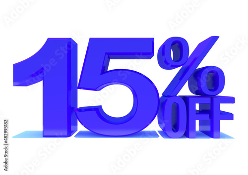 15 Percent off 3d Sign on White Background, Special Offer 15% Discount Tag, Sale Up to 15 Percent Off,big offer, Sale, Special Offer Label, Sticker, Tag, Banner, Advertising, offer Icon