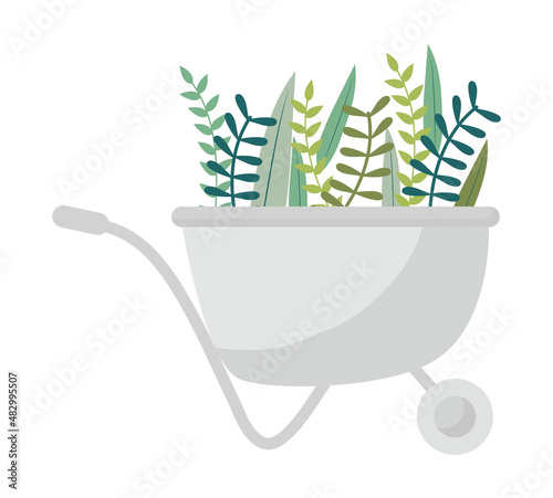 gray wheelbarrow icon