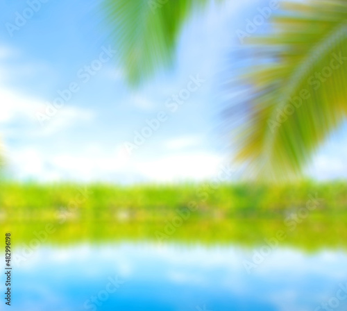 Abstract blur color nature background. summer holiday concept for web or add text message backdrop.