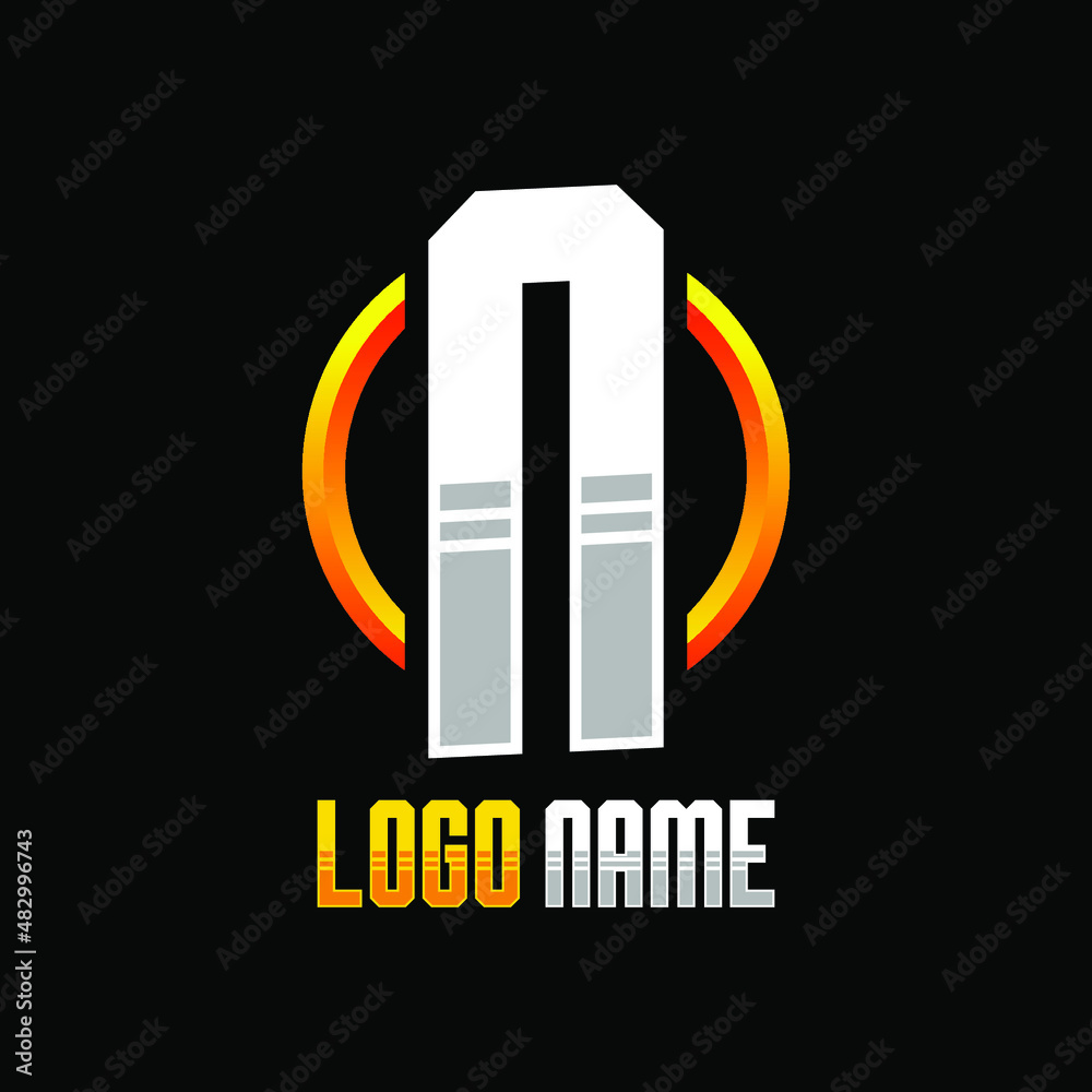 Initial N Gaming Logo Design Template Inspiration, Vector Illustration. Initial N Gaming Logo Design Template Inspiration, Vector Illustration.