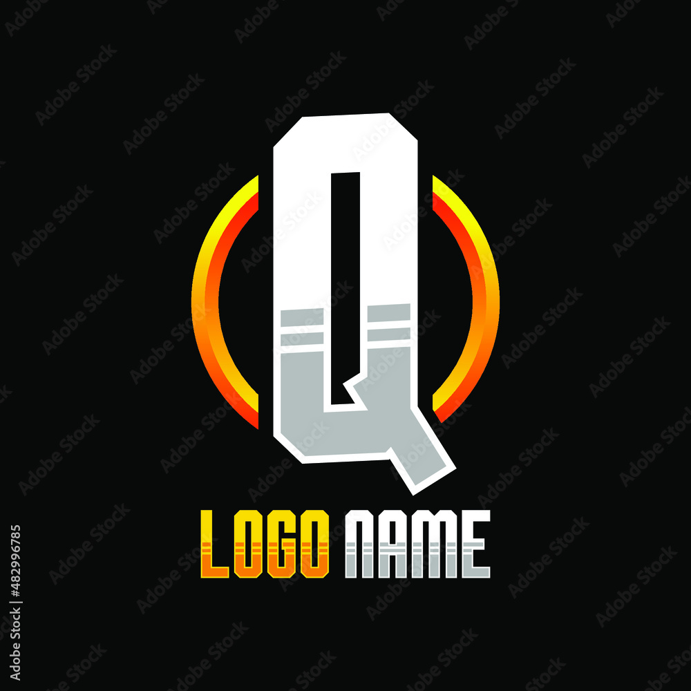 Initial Q Gaming Logo Design Template Inspiration, Vector Illustration. Initial Q Gaming Logo Design Template Inspiration, Vector Illustration.