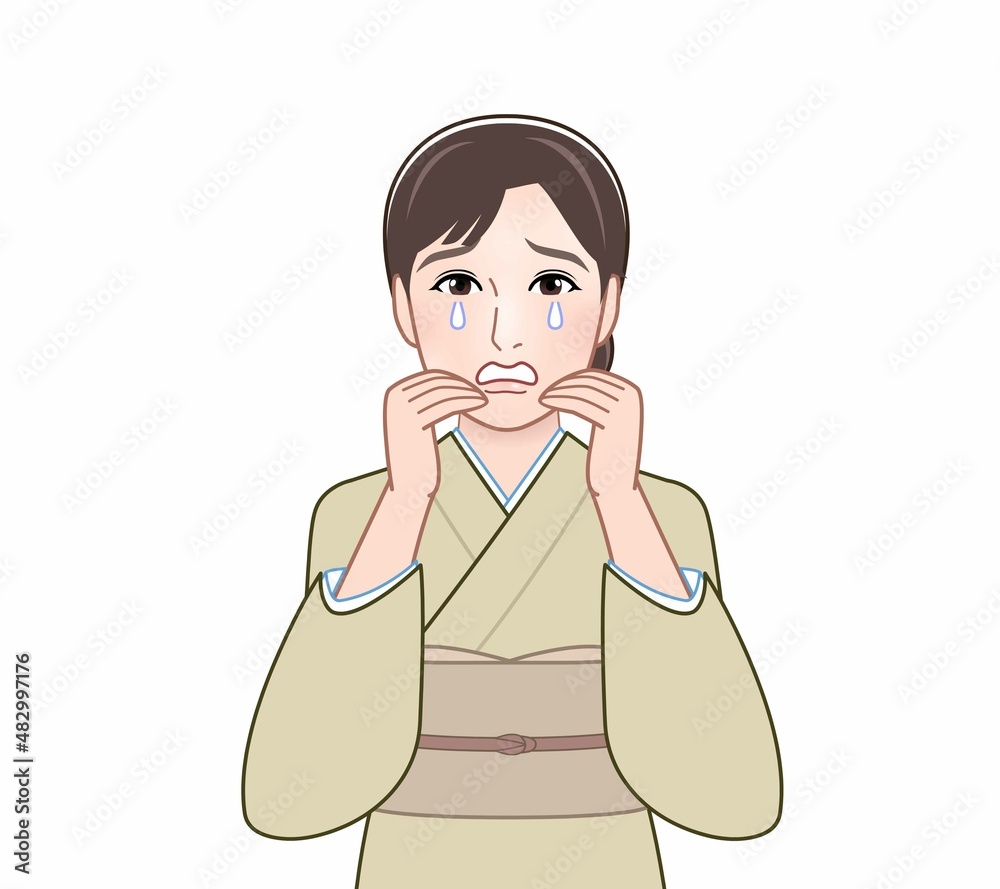 和服を着た女性 和服を着た女性
