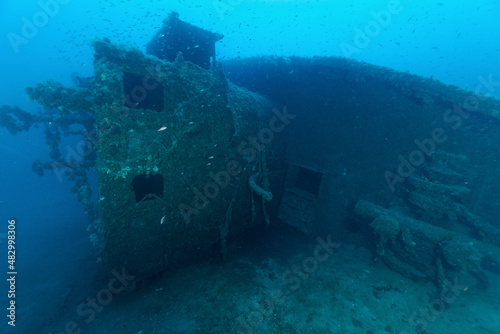Relitto di un rimorchiatore oceanico affondato durante la seconda guerra mondiale nei pressi di Cagliari © Massimo