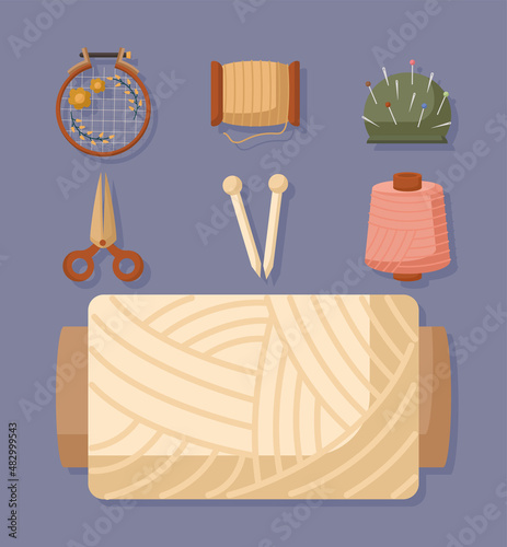 seven sewing items