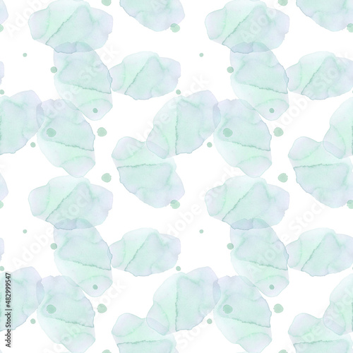 Abstract watercolor hand painted seamless pattern