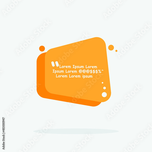 Quote box frame with blue color. Quote box icon. Texting quote boxes. Blank template quote text info design boxes quotation bubble blog quotes symbols. Creative vector banner illustration.