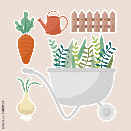 five garden items