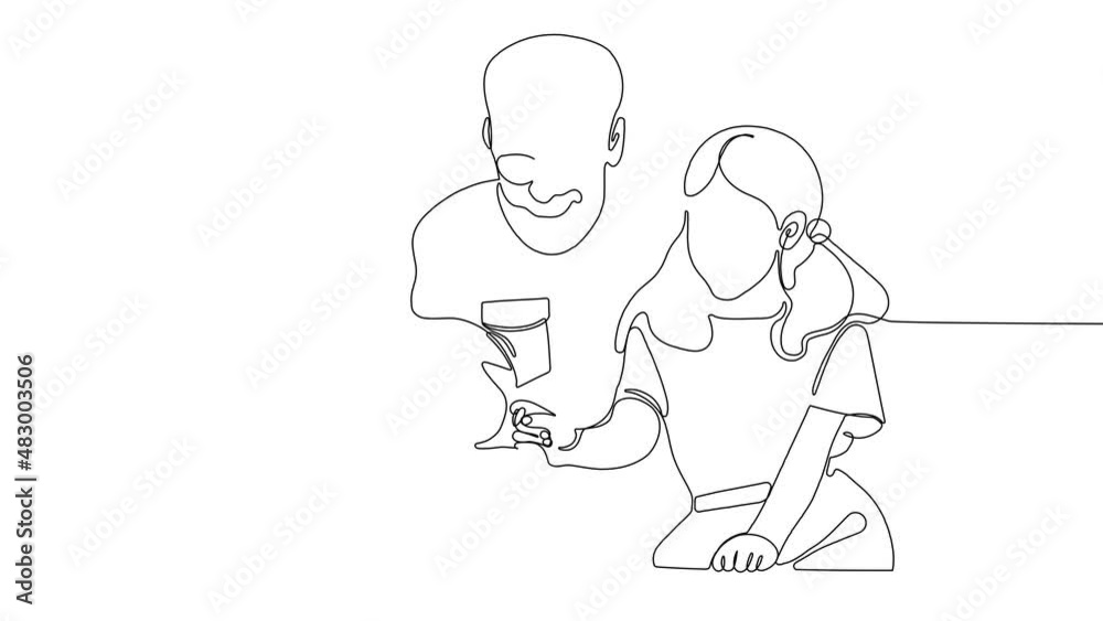 4k animated self drawing of continuous line drawing of Teach child girl to save money in piggy bank to manage finances save money spend earnings with economy plan family budget 4k animated self drawing of continuous line drawing of Teach child girl to save money in piggy bank to manage finances save money spend earnings with economy plan family budget