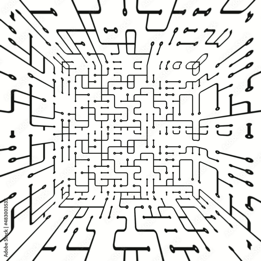 Obraz premium circuit board background