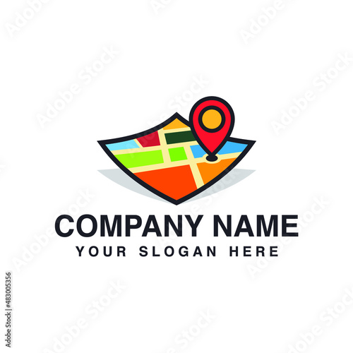 3D map logo