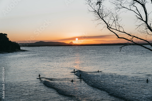 Surfin' sunset photo