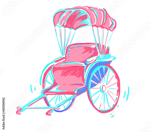 人力車 rickshaw  photo
