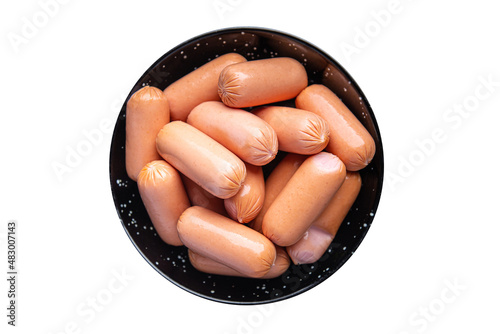 mini sausage meat mix fresh portion dietary healthy meal food diet still life snack on the table copy space food background rustic top view