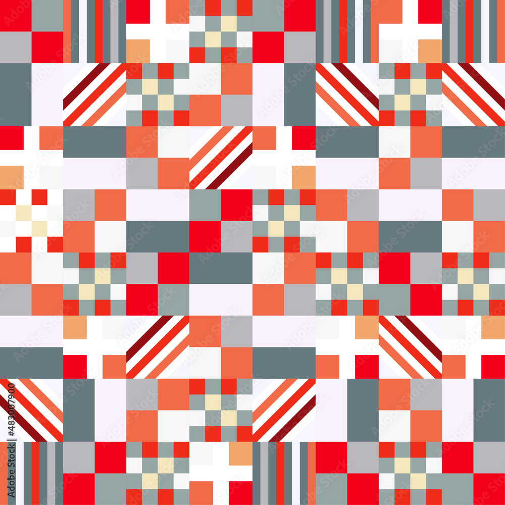 Fototapeta premium Modern geometric elements design and new geometrical cover and cool vintage wallpaper. geometrical style and Abstract shapes compositions used in emplates.