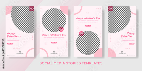 Cake menu food valentines banner layout template modern design background
  for social media post, stories, story, flyer. Vector illustration
