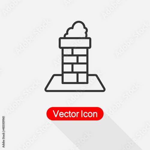 Chimney Icon Vector Illustration Eps10