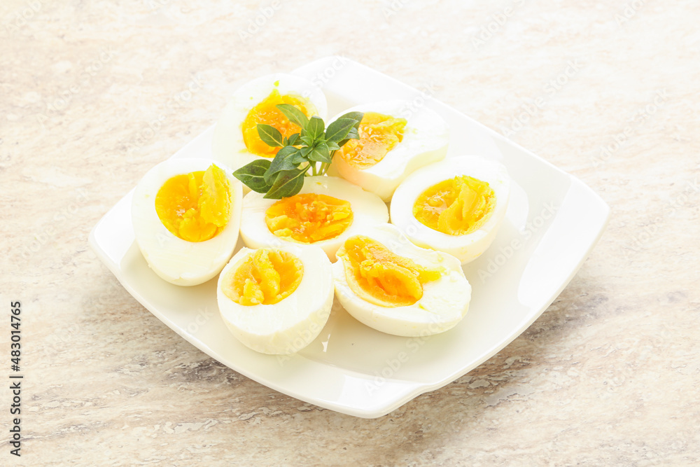 Boiled chicken egg for breakfast Boiled chicken egg for breakfast